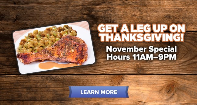 Get A Leg Up On Thanksgiving!