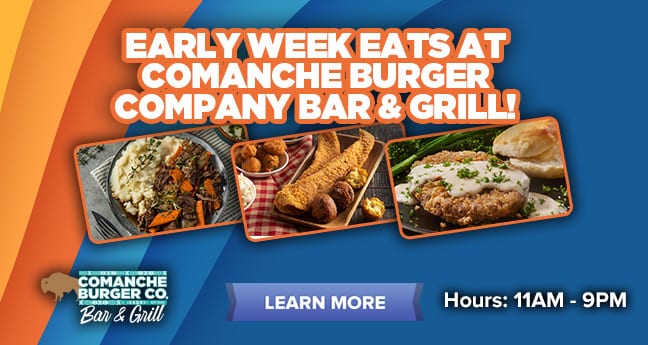 Early Week Eats At Comanche Burger Company Bar & Grill!