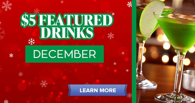 $5 Drink Specials December