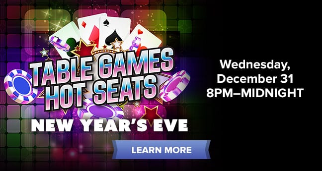 Table Games New Year's Eve Hot Seats
