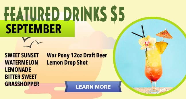 Featured Drinks $5 September